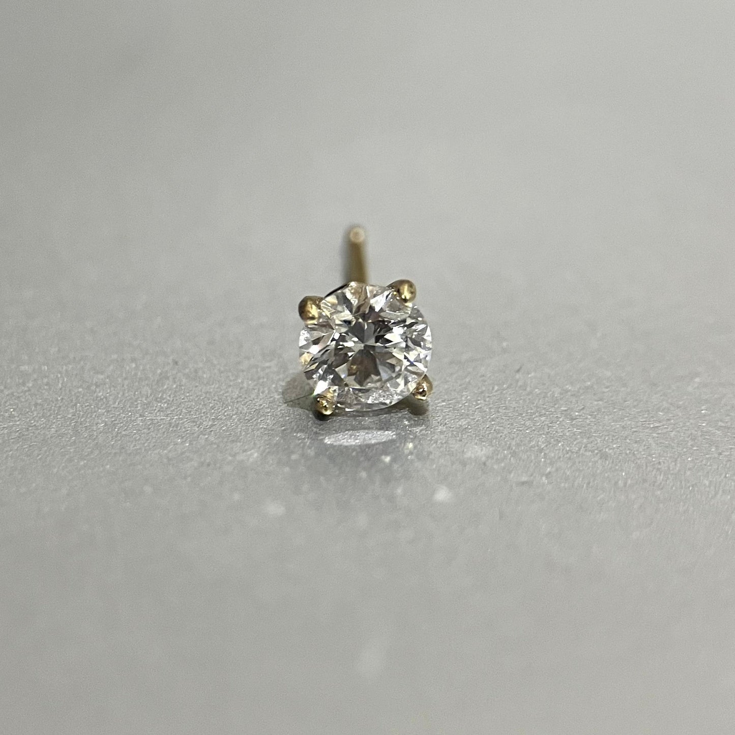 14K Yellow Gold Princess Setting Moissanite 1 CTW 5MM Stud Earrings